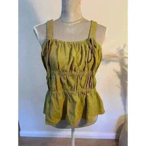 Women's Green Peplum Top, Size M, Universal Threads NWT